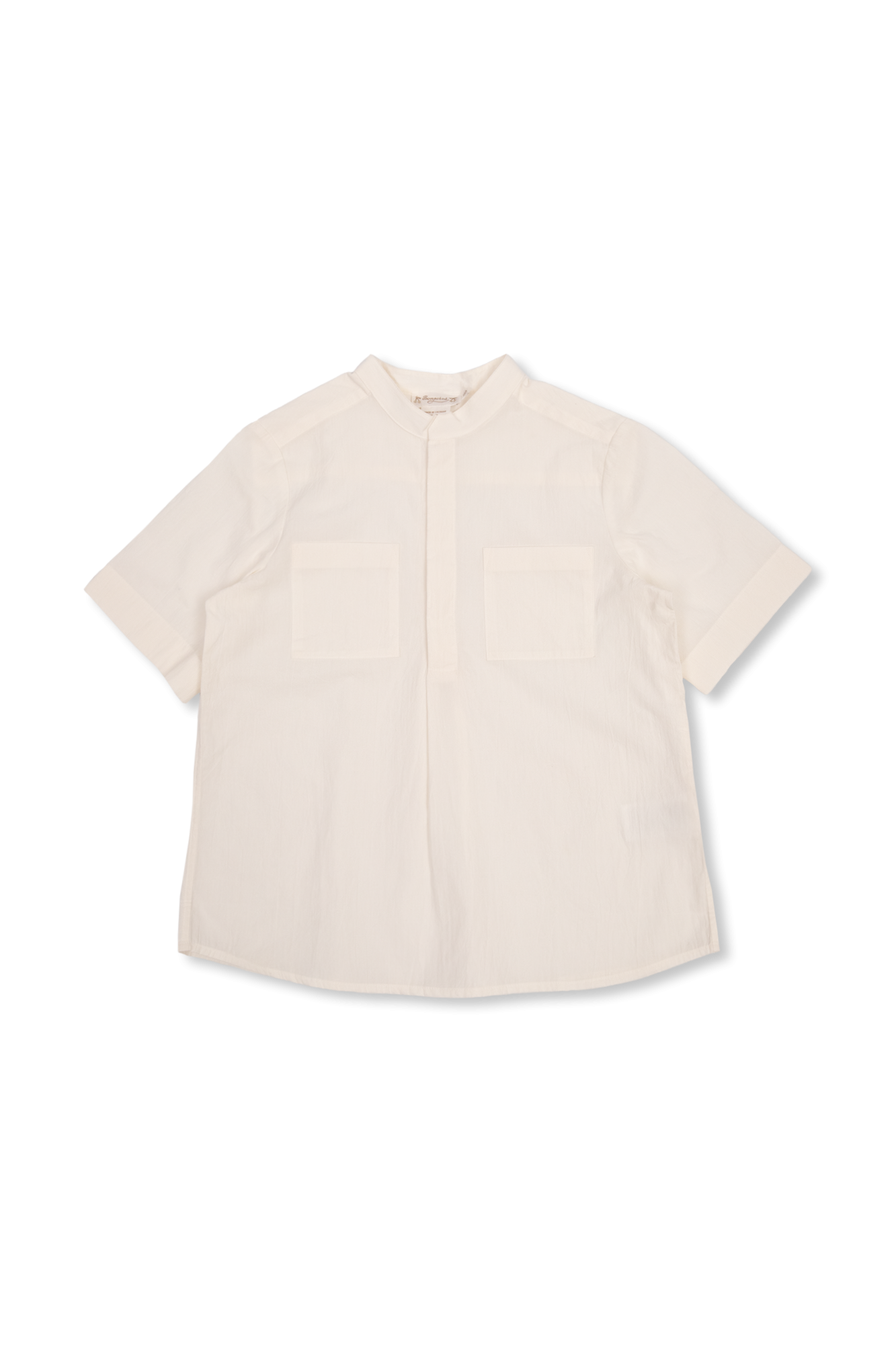 Bonpoint boys cotton plain button up shirt shops